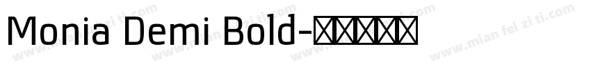 Monia Demi Bold字体转换